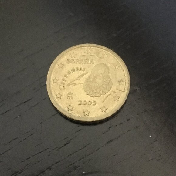 2005 Spain "Cervantos" 10 Euro Cent Coin - Picture 4 of 7